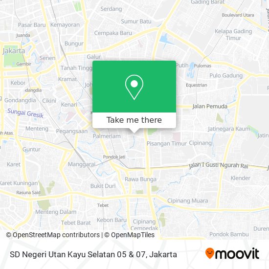SD Negeri Utan Kayu Selatan 05 & 07 map