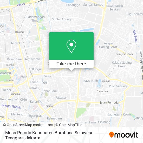 Mess Pemda Kabupaten Bombana Sulawesi Tenggara map