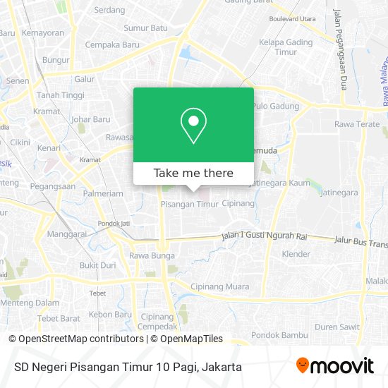 SD Negeri Pisangan Timur 10 Pagi map