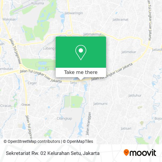 Sekretariat Rw. 02 Kelurahan Setu map