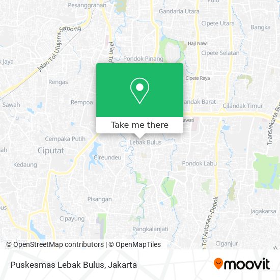 Puskesmas Lebak Bulus map