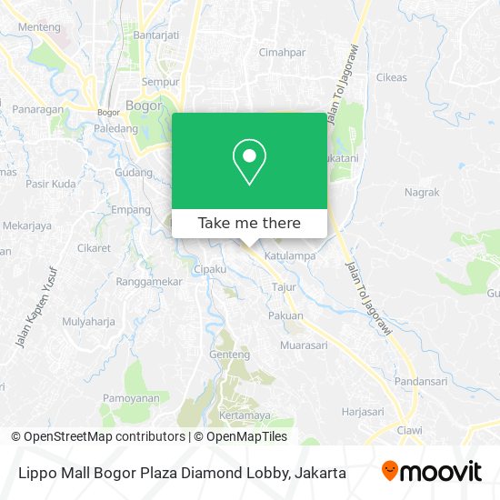 Lippo Mall Bogor Plaza Diamond Lobby map