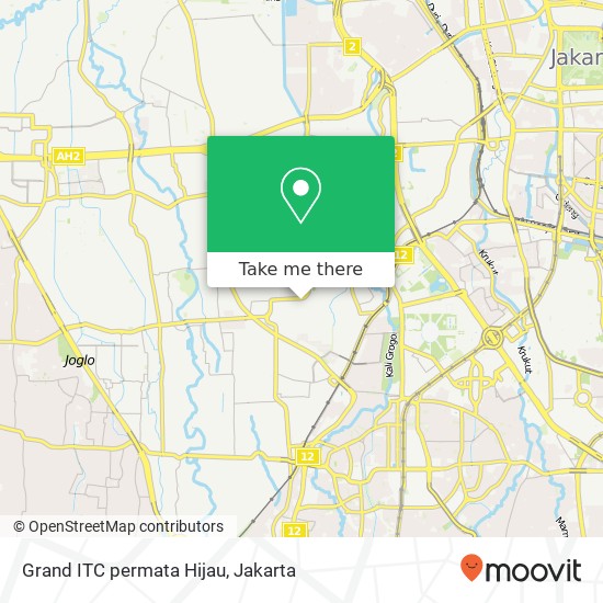 Grand ITC permata Hijau map