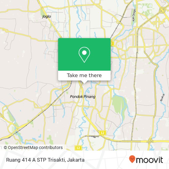 Ruang 414 A STP Trisakti map