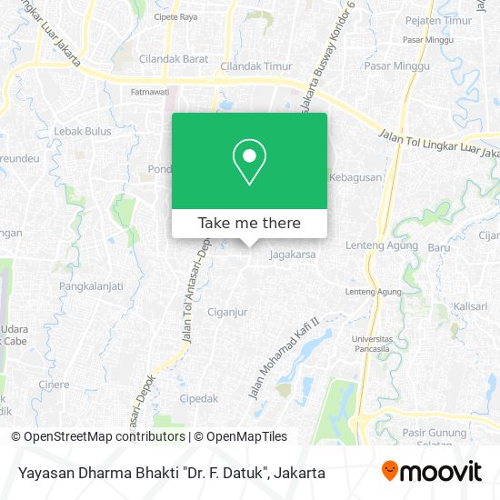 Yayasan Dharma Bhakti "Dr. F. Datuk" map