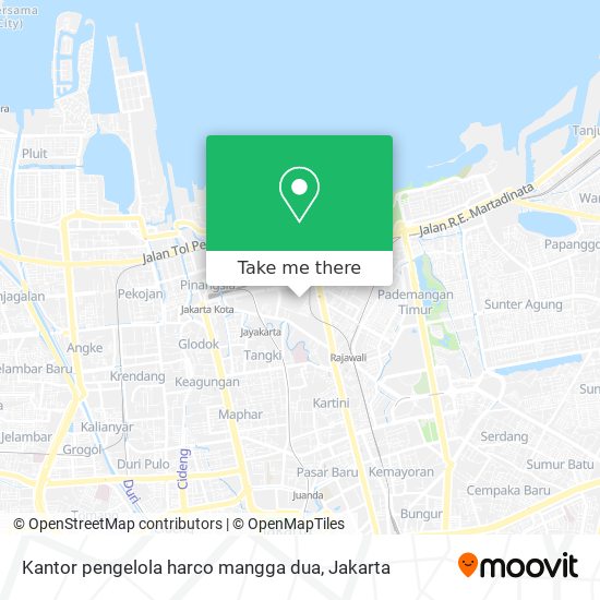 Kantor pengelola harco mangga dua map