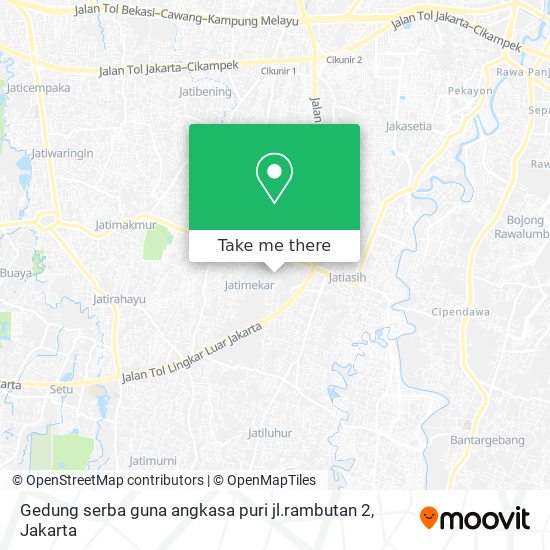 Gedung serba guna angkasa puri jl.rambutan 2 map