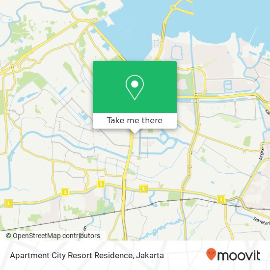 Apartment City Resort Residence map