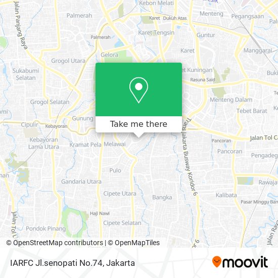 IARFC Jl.senopati No.74 map