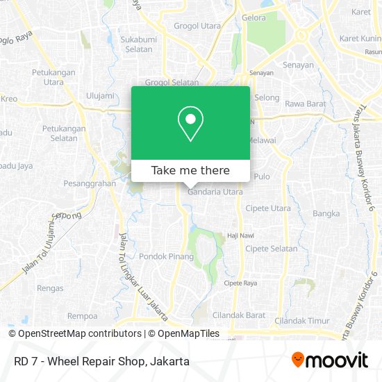 RD 7 - Wheel Repair Shop map