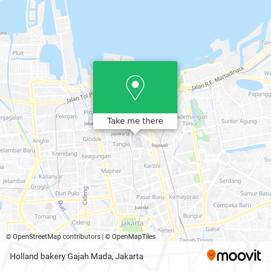 Holland bakery Gajah Mada map