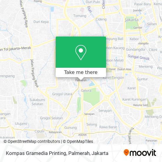 Kompas Gramedia Printing, Palmerah map