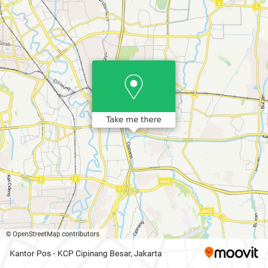 Kantor Pos - KCP Cipinang Besar map