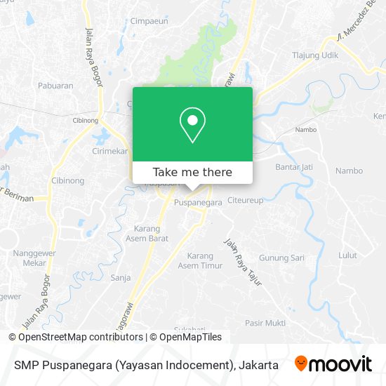 SMP Puspanegara (Yayasan Indocement) map