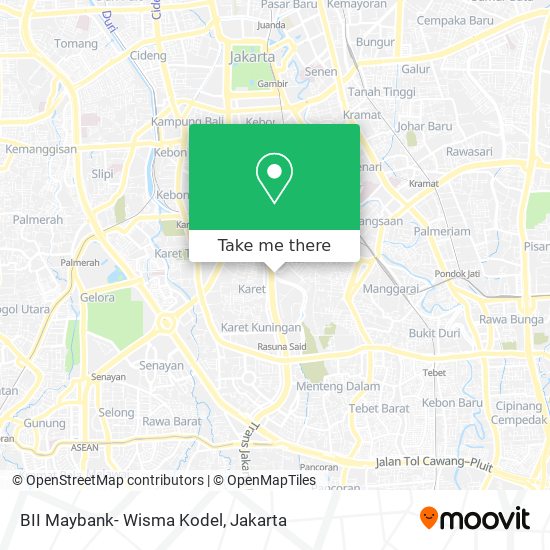 BII Maybank- Wisma Kodel map