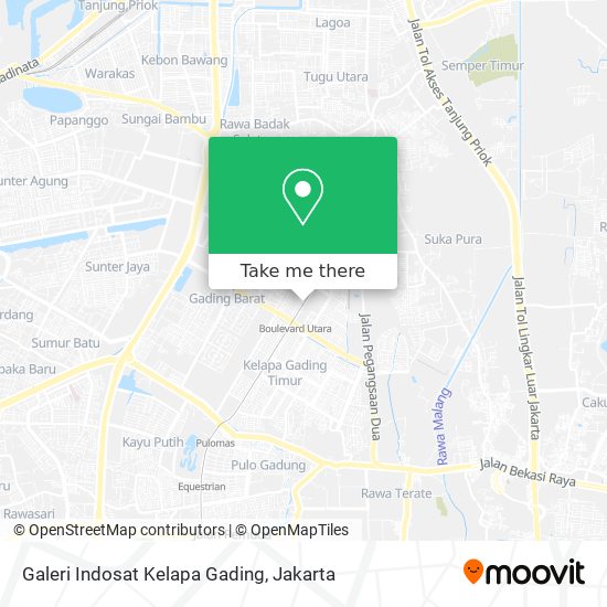 Galeri Indosat Kelapa Gading map