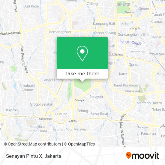 Senayan Pintu X map