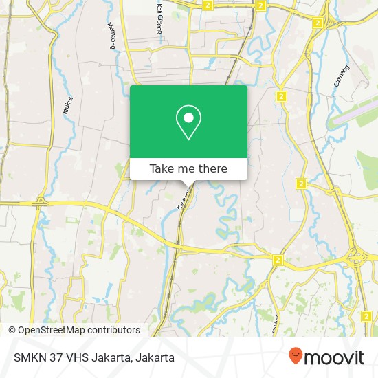 SMKN 37 VHS Jakarta map