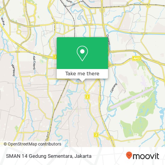 SMAN 14 Gedung Sementara map