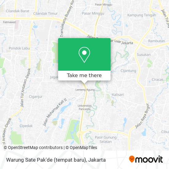 Warung Sate Pak'de (tempat baru) map