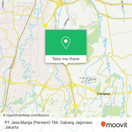 PT Jasa Marga (Persero) Tbk. Cabang Jagorawi map