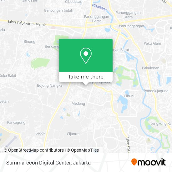 Summarecon Digital Center map