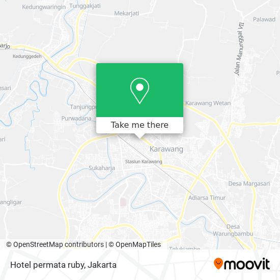 Hotel permata ruby map