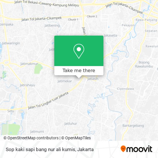 Sop kaki sapi bang nur ali kumis map