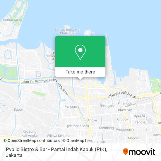 Pvblic Bistro & Bar - Pantai Indah Kapuk (PIK) map