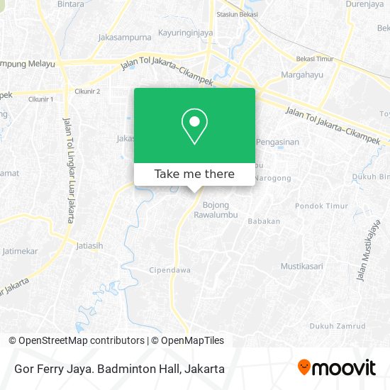 Gor Ferry Jaya. Badminton Hall map