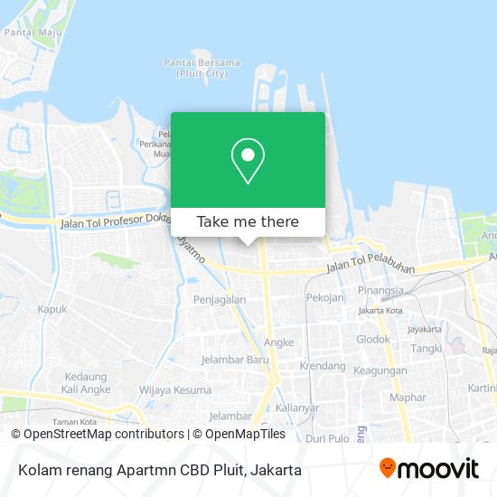 Kolam renang Apartmn CBD Pluit map