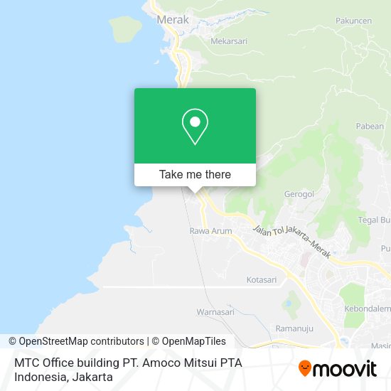 MTC Office building PT. Amoco Mitsui PTA Indonesia map