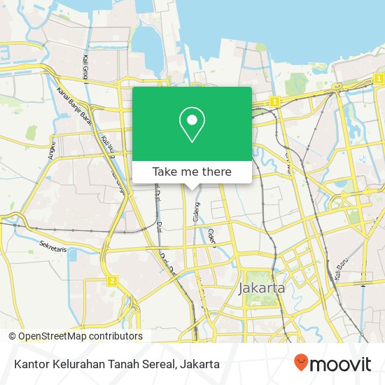 Kantor Kelurahan Tanah Sereal map