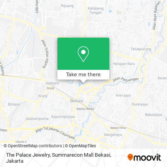 The Palace Jewelry, Summarecon Mall Bekasi map