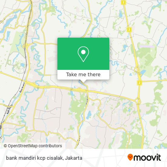 bank mandiri kcp cisalak map