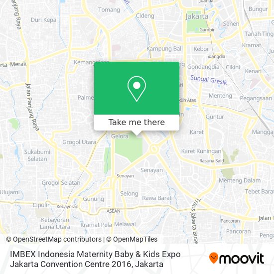 IMBEX Indonesia Maternity Baby & Kids Expo Jakarta Convention Centre 2016 map