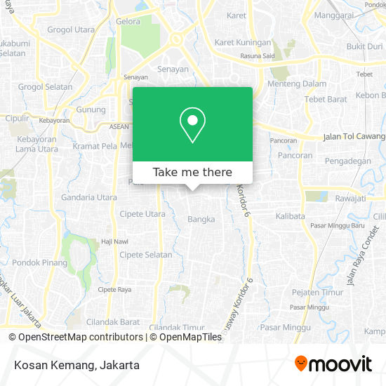 Kosan Kemang map