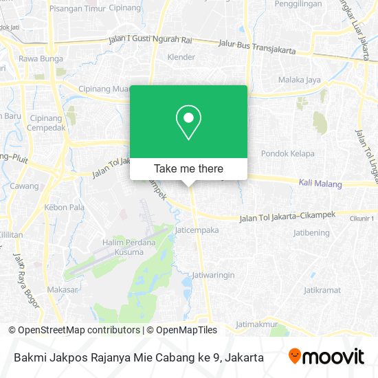 Bakmi Jakpos Rajanya Mie Cabang ke 9 map