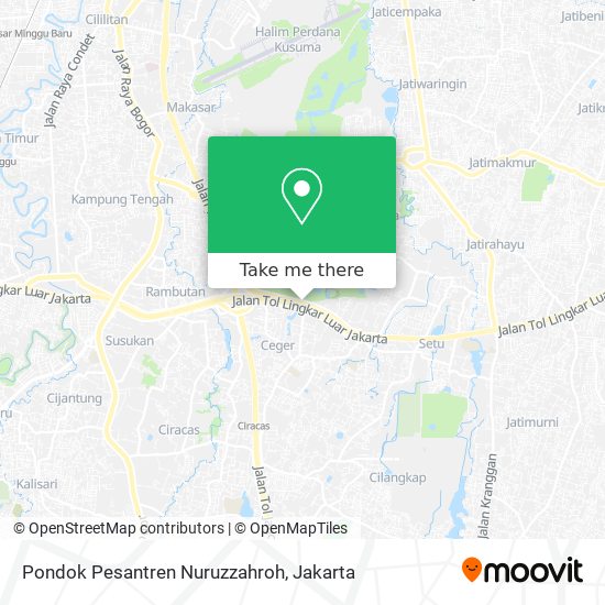 Pondok Pesantren Nuruzzahroh map