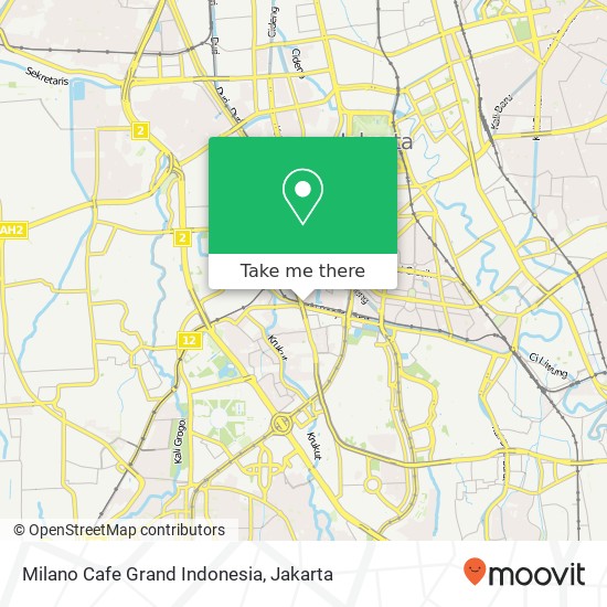 Milano Cafe Grand Indonesia map