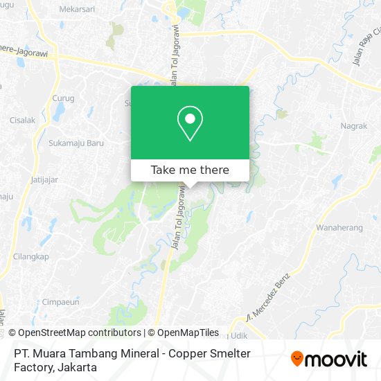 PT. Muara Tambang Mineral - Copper Smelter Factory map