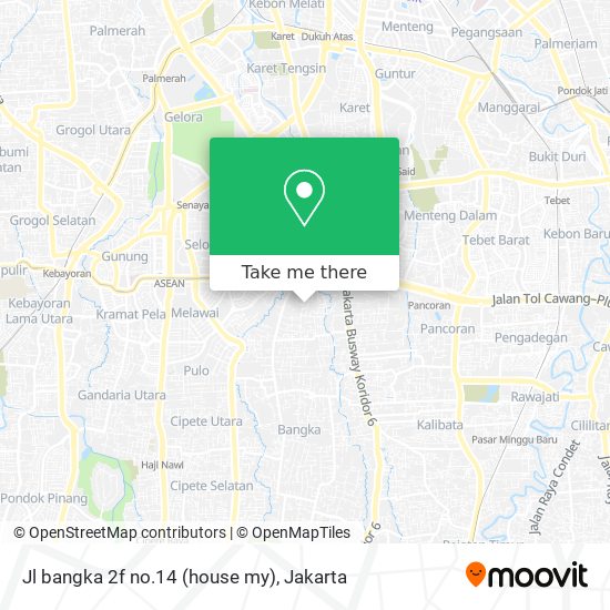 Jl bangka 2f no.14 (house my) map