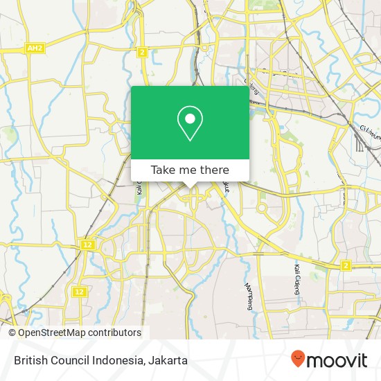 British Council Indonesia map