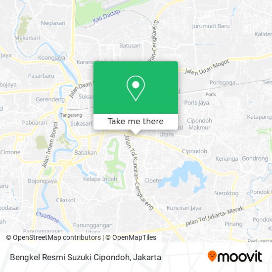 Bengkel Resmi Suzuki Cipondoh map