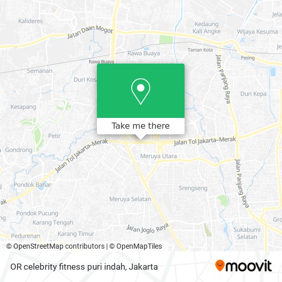 OR celebrity fitness puri indah map