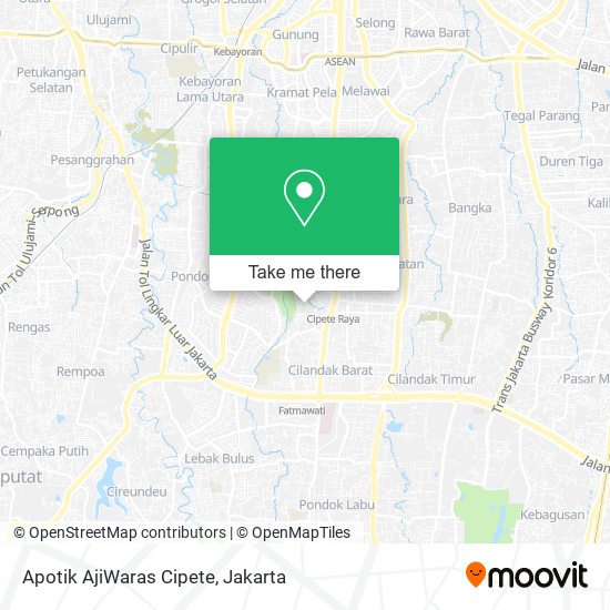 Apotik AjiWaras Cipete map