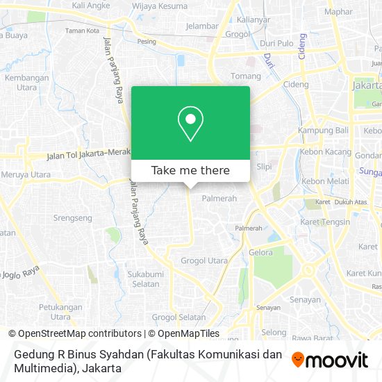 Gedung R Binus Syahdan (Fakultas Komunikasi dan Multimedia) map
