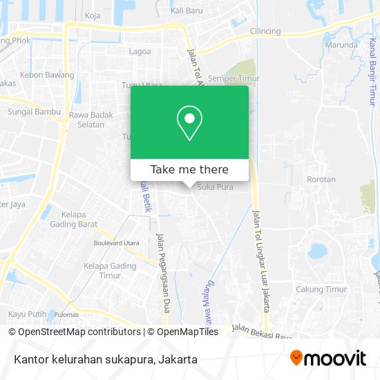 Kantor kelurahan sukapura map