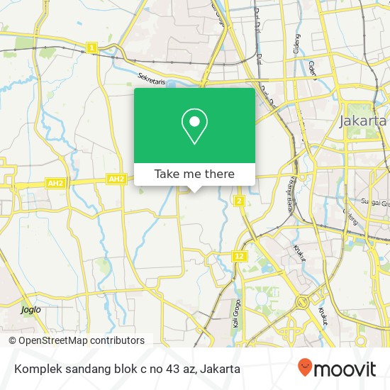 Komplek sandang blok c no 43 az map