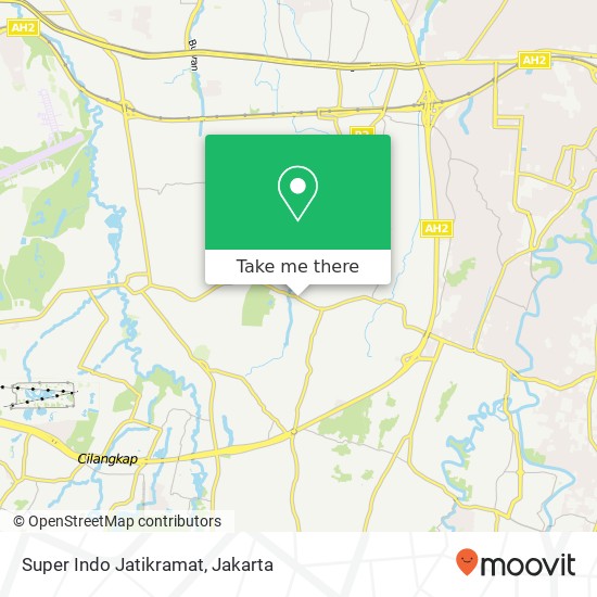 Super Indo Jatikramat map